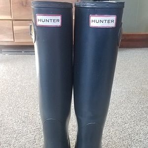 Navy Blue Huter Boots